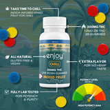 Live Rosin Delta 9 THC 300mg Gummies for Chill (Indica) - 25 gummies | 12 mg each