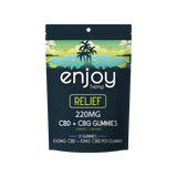 220mg CBD Gummies For Relief - Full Spectrum CBD + CBG + Turmeric + Ginseng