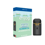 Enjoy Hemp 3ml Live Rosin Delta 8 THC Disposable for Relaxation - Blueberry OG (Indica)