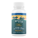 Enjoy Hemp Live Rosin Mega Dose Delta 9 THC 250mg Gummies for Chill (Indica-Infused Pineapple) - 25mg each | 10 gummies