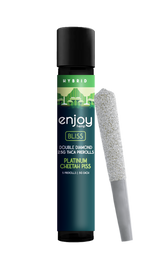 Enjoy Hemp 2.5g Mega Potency Double Diamond THCA Prerolls for Bliss- Platinum Cheetah Piss (Hybrid)