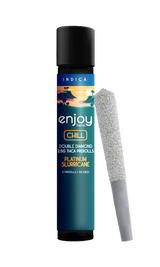 Enjoy Hemp 2.5g Mega Potency Double Diamond THCA Prerolls for Chill - Platinum Slurricane (Indica)