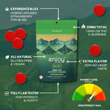 Live Rosin 30 mg Delta 9 THC Gummies for Bliss - Hybrid-Infused Strawberry
