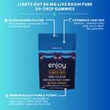 Enjoy Hemp 80mg Mega Potency Pure THCP Gummies (Lights Out) - Indica-Infused Blood Orange