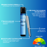 2.5g Mega Potency Double Diamond THCA Prerolls for Cloud Nine - Platinum Papaya (Indica)