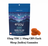 Enjoy Hemp 1000mg Deep Sleep Gummies Delta 9 THC + CBN  - Indica-Infused Blood Orange (25 mg each | 40 gummies)
