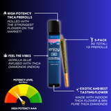 Enjoy Hemp 5g THCA Prerolls Infused with THCA Diamonds - Gorilla Glue for Vibes (Indica)