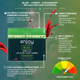 Enjoy Hemp 50mg Live Rosin Liquid Gummies - Strawberry for Bliss (Hybrid)