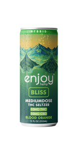 10mg THC + 10mg CBD Blood Orange Seltzer for Bliss (Hybrid) | Mediumdose