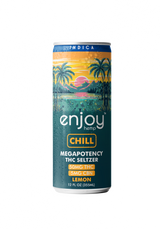 50mg THC + 5mg CBN Lemon Seltzer for Chill (Indica) | Megapotency