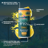 50mg THC + 5mg CBN Lemon Seltzer for Chill (Indica) | Megapotency