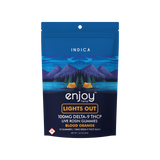 100mg Lights Out Live Rosin Delta-9 THCP Gummies 10mg each - Indica-Infused Blood Orange