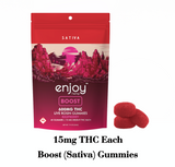 Live Rosin Boost Delta 9 THC 600mg Gummies (Sativa-Infused Raspberry) - 15mg each | 40 gummies