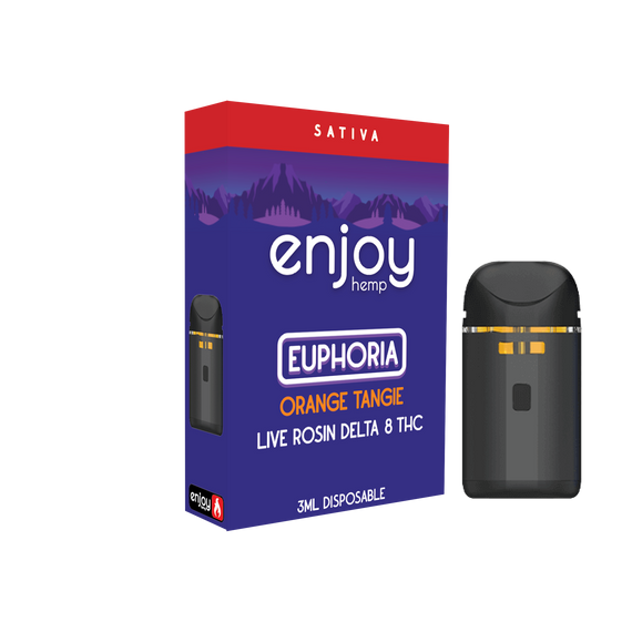 3ml Live Rosin Delta 8 THC Disposable for Euphoria - Orange Tangie (Sativa)