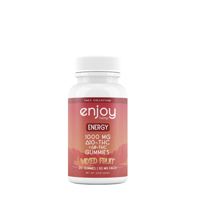 Energy Delta 10 THC + Delta 8 THC 1000 mg total - 20 gummies | 50 mg each
